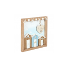 Ocean Air Salty Hair 3D Shell Beach Hut MDF Plaque